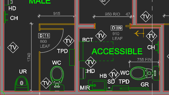 Architectural layouts